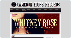 Desktop Screenshot of cameronhouserecords.com