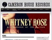 Tablet Screenshot of cameronhouserecords.com